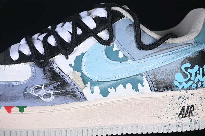 All categories Nk Air Force 1 Air Force series Nk Air Force 1 Low Air Force low-top Nike Air Force 1'07 Low "Color Fission" Hand-painted graffiti Color fission Air Force 1 low-top casual sneakers XL2312-101